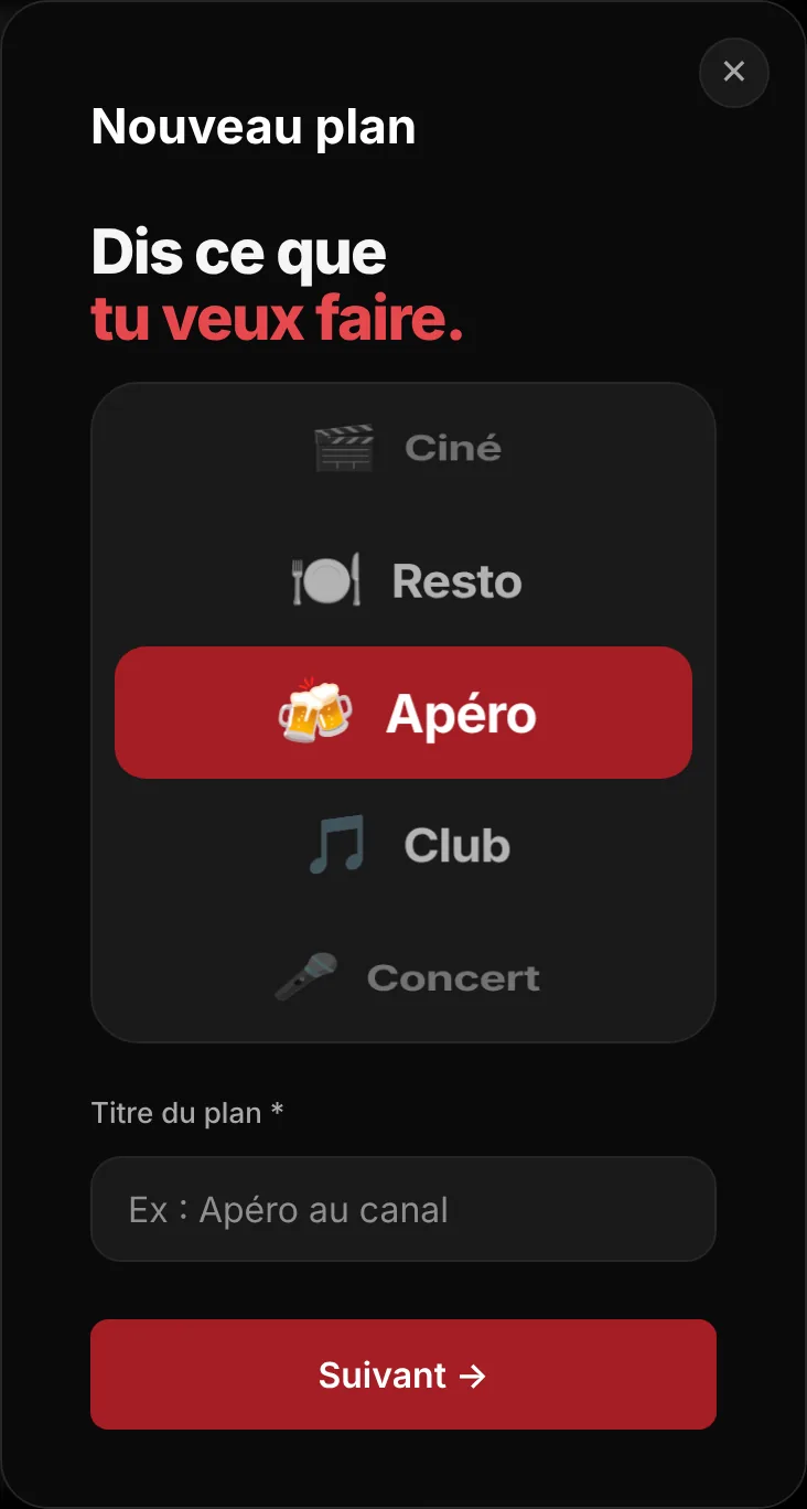 Création d'un plan sur Wooz'