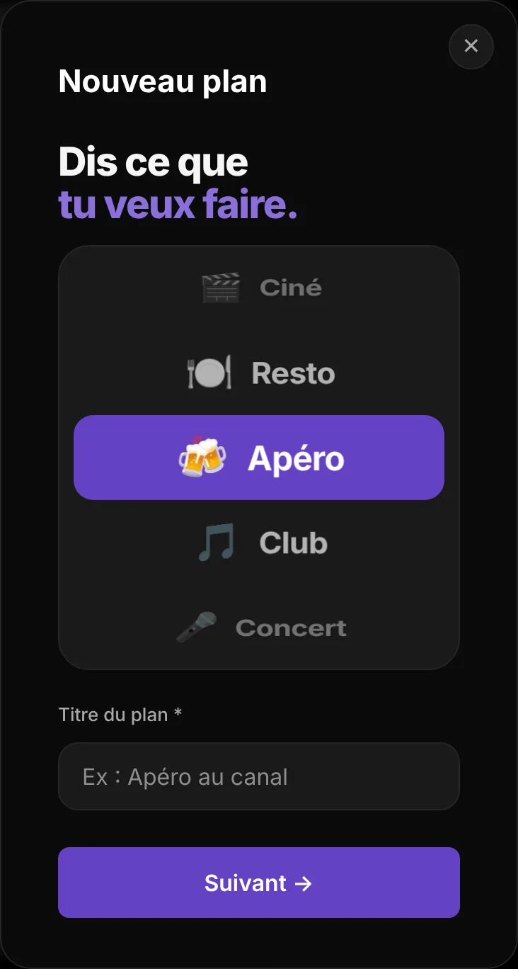 Création d'un plan sur Wooz'